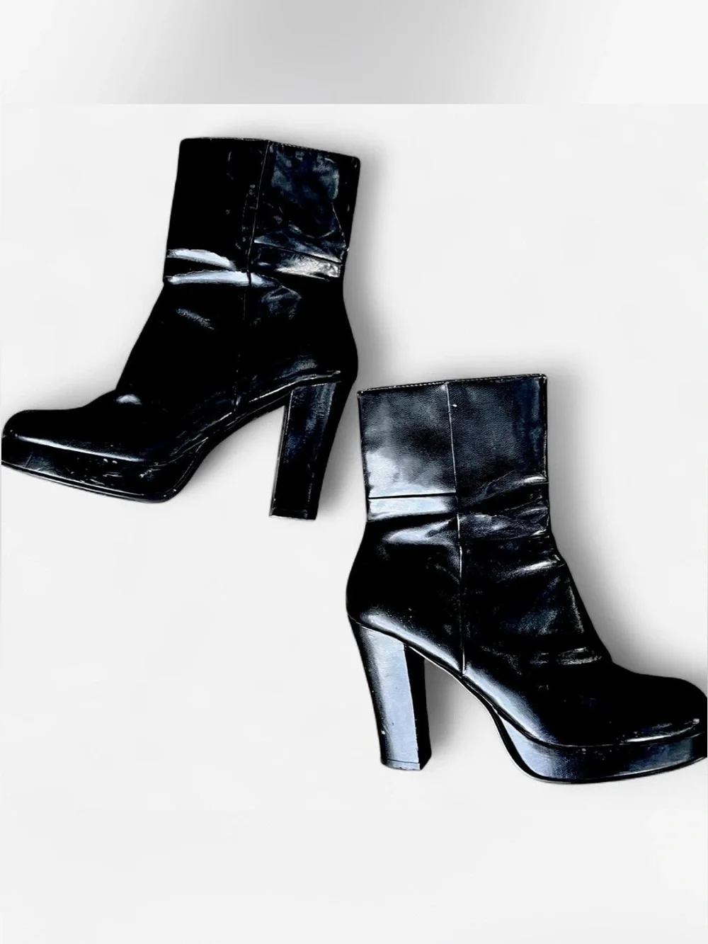 Y2K Bongo Platform Black High-Heel Boots